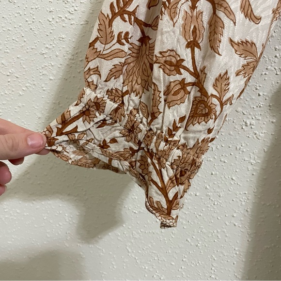 Cleobella Victoria Mini Dress NWT V Neck Tan Wrap Dress - Picture 6 of 15